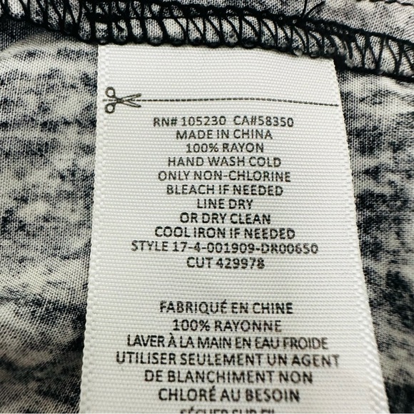 Joie size XS Black White Smocked Waist Mini Dress - Picture 11 of 14